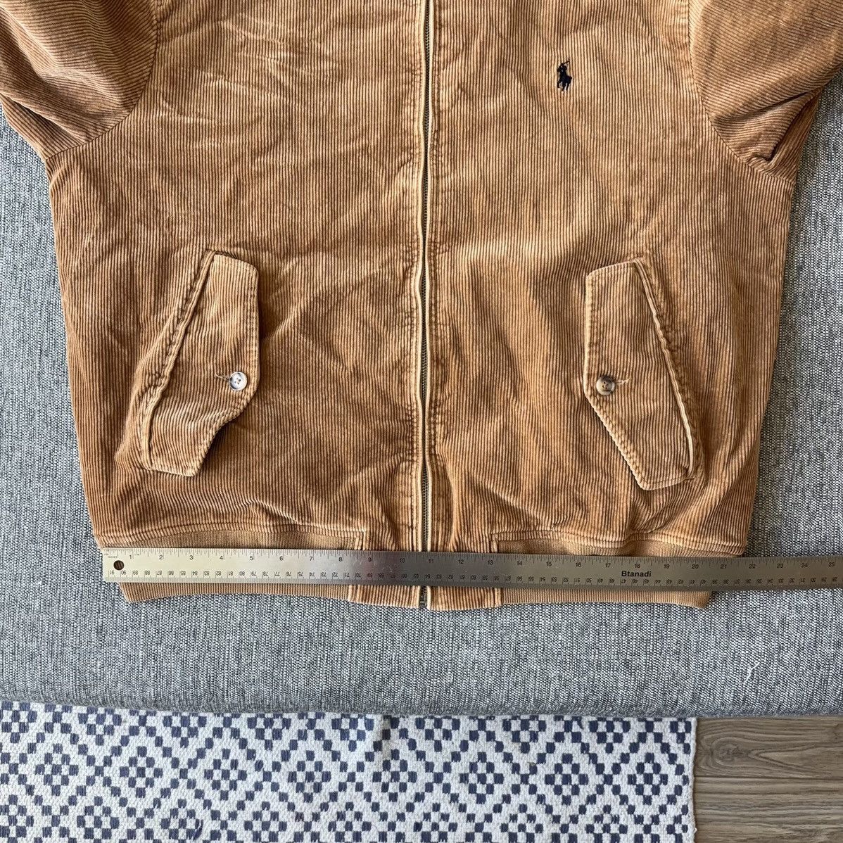 Polo Ralph Lauren Corduroy Bomber Jacket Plaid Flannel Lined Size US XL / EU 56 / 4 - 20 Thumbnail