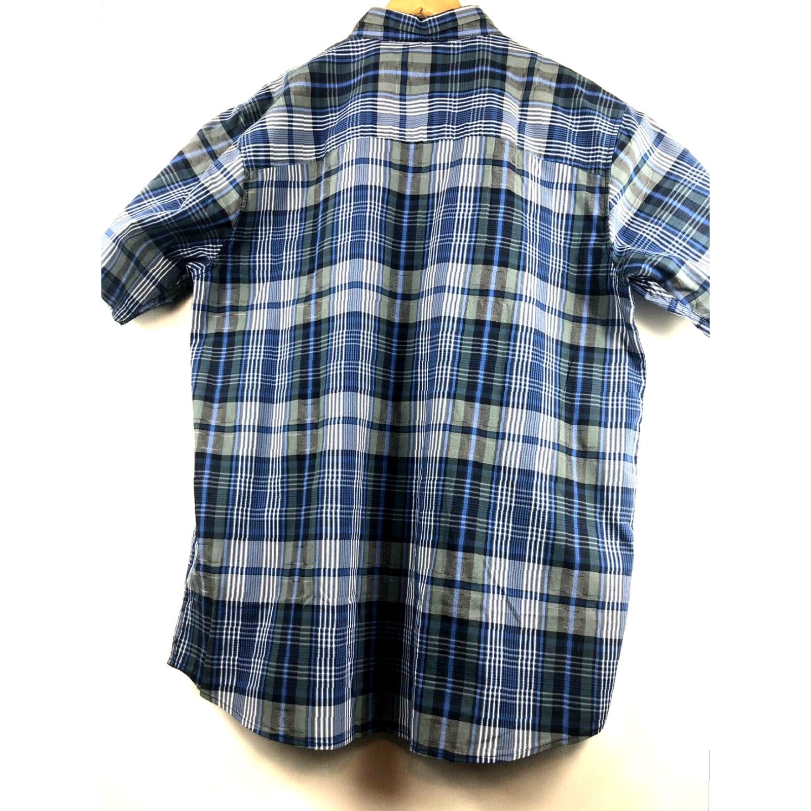 Vintage Woolrich Shirt Mens Large Adventure Series Wicking Keep It Moving Blue Plaid Button-Front Size US L / EU 52-54 / 3 - 5 Thumbnail