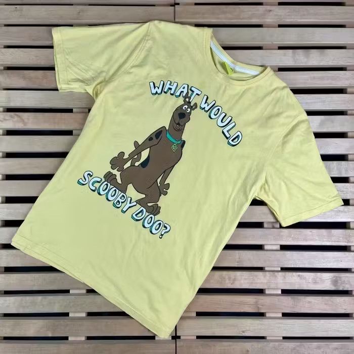 Cartoon Network × Vintage Mens Vintage T Shirt Scooby Doo What Would Size L Size US L / EU 52-54 / 3 - 1 Thumbnail