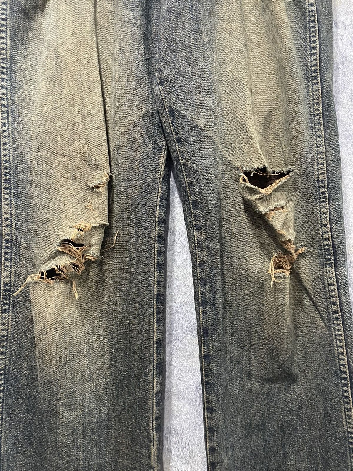 Japanese Brand × Vintage × Wrangler 🔥🔥Vintage wrangler distressed denim thrashed🔥🔥 Size US 32 / EU 48 - 7 Thumbnail