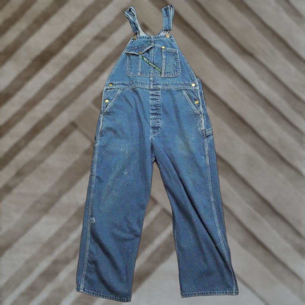 Vintage VINTAGE Key Overalls Pants Workwear Mens 36x26 Blue Denim Buckle 36 Regular Straight Inseam 26 Simplicity? Size US 36 / EU 52 - 1 Thumbnail