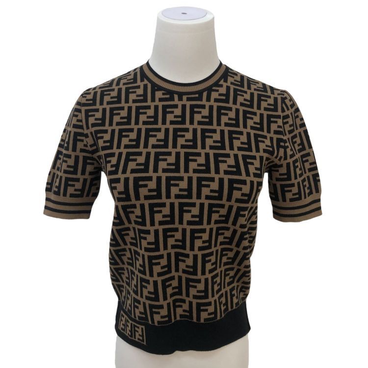 Fendi Fendi FF Monogram Knit Sweater Size 38 Size XS / US 0-2 / IT 36-38 - 1 Thumbnail