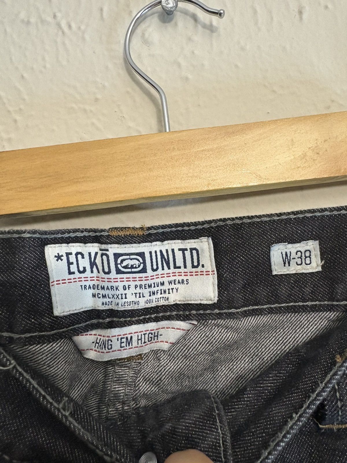 Ecko Unltd. Baggy Y2k Ecko Unltd black denim jeans size 38x32 Size US 38 / EU 54 - 7 Thumbnail