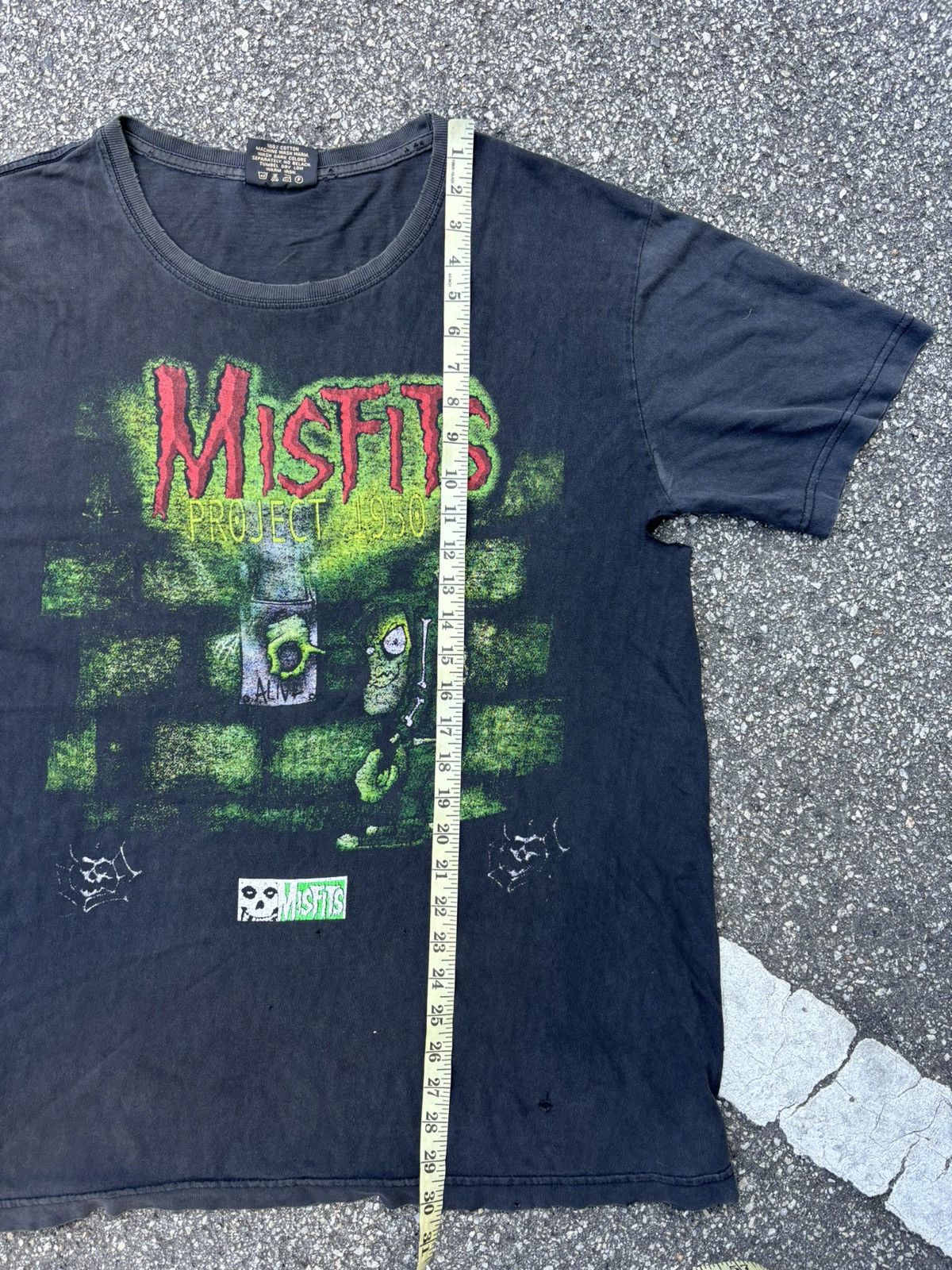 Misfits Vintage distress sunfaded band misfits rare design Size US XL / EU 56 / 4 - 9 Thumbnail