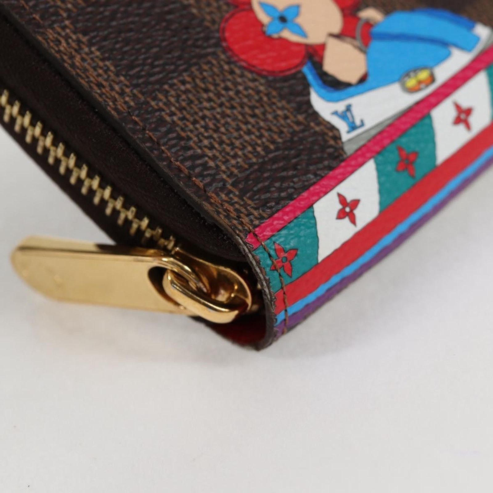 Louis Vuitton Brown Canvas Zippy Wallet