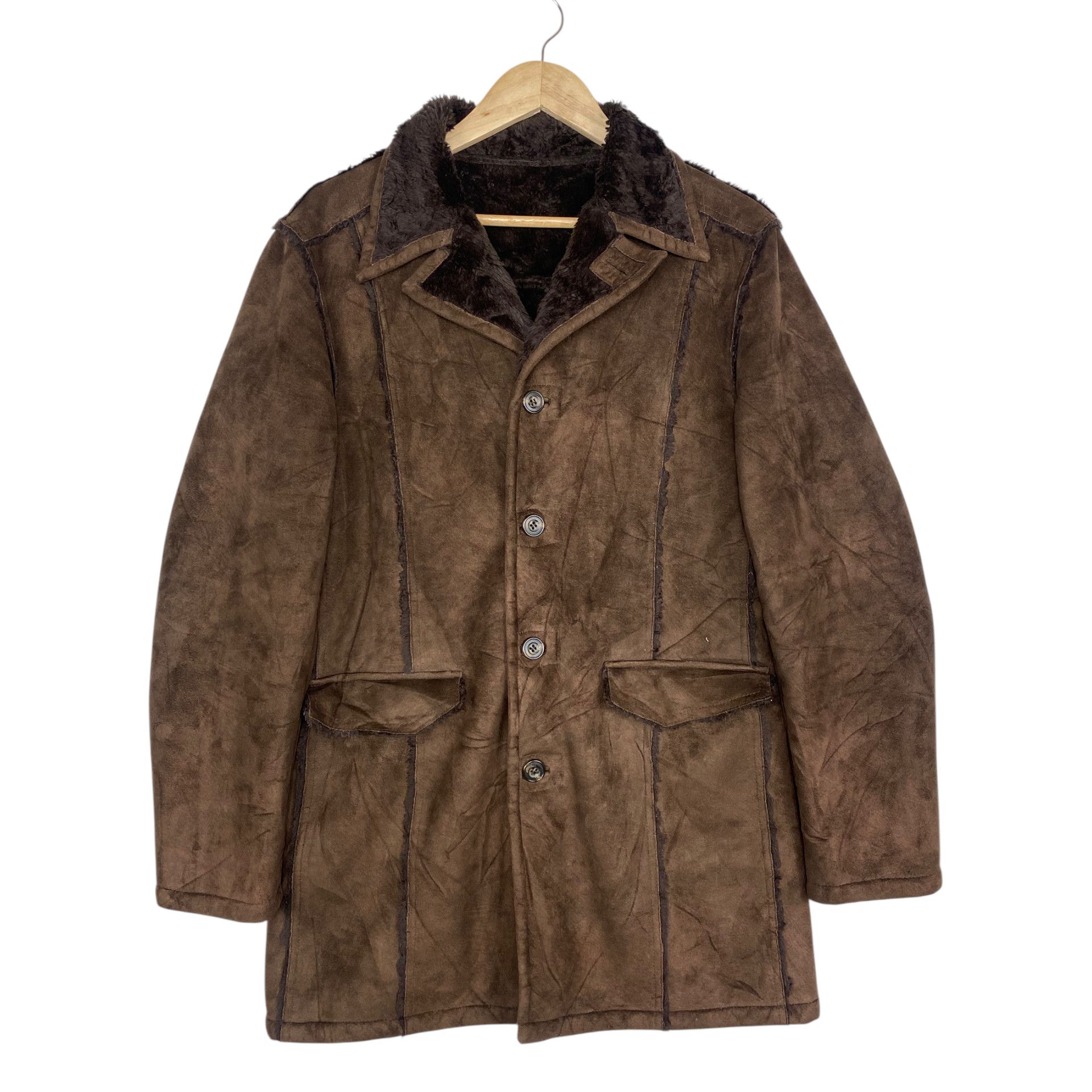 Tornado Mart 💥TORNADO MART MOLESKIN SHEARLING JACKET Size US M / EU 48-50 / 2 - 1 Thumbnail