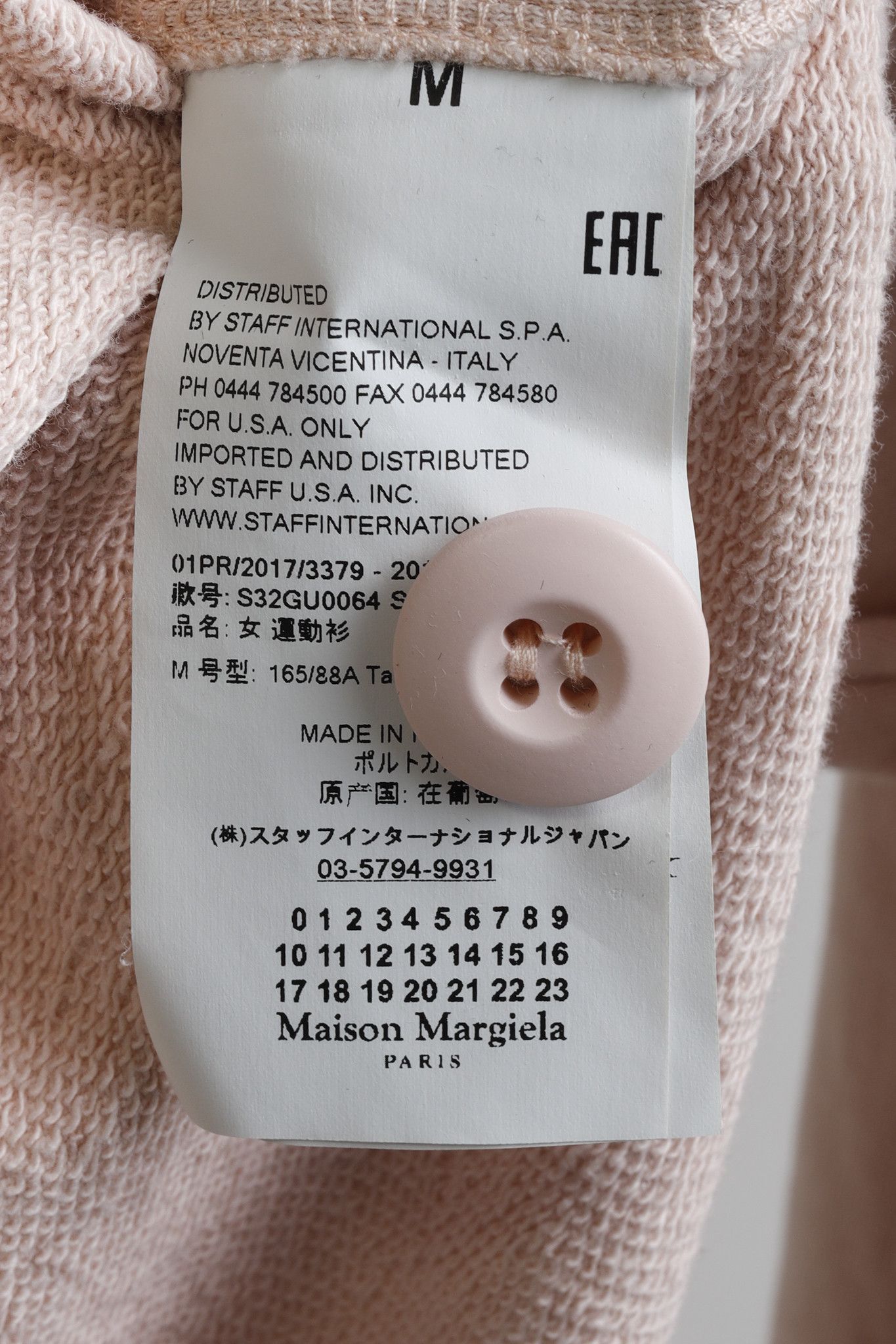 Maison Margiela Maison Margiela MM6 Pink Convertible Buttons Sweatshirt Size M / US 6-8 / IT 42-44 - 8 Thumbnail