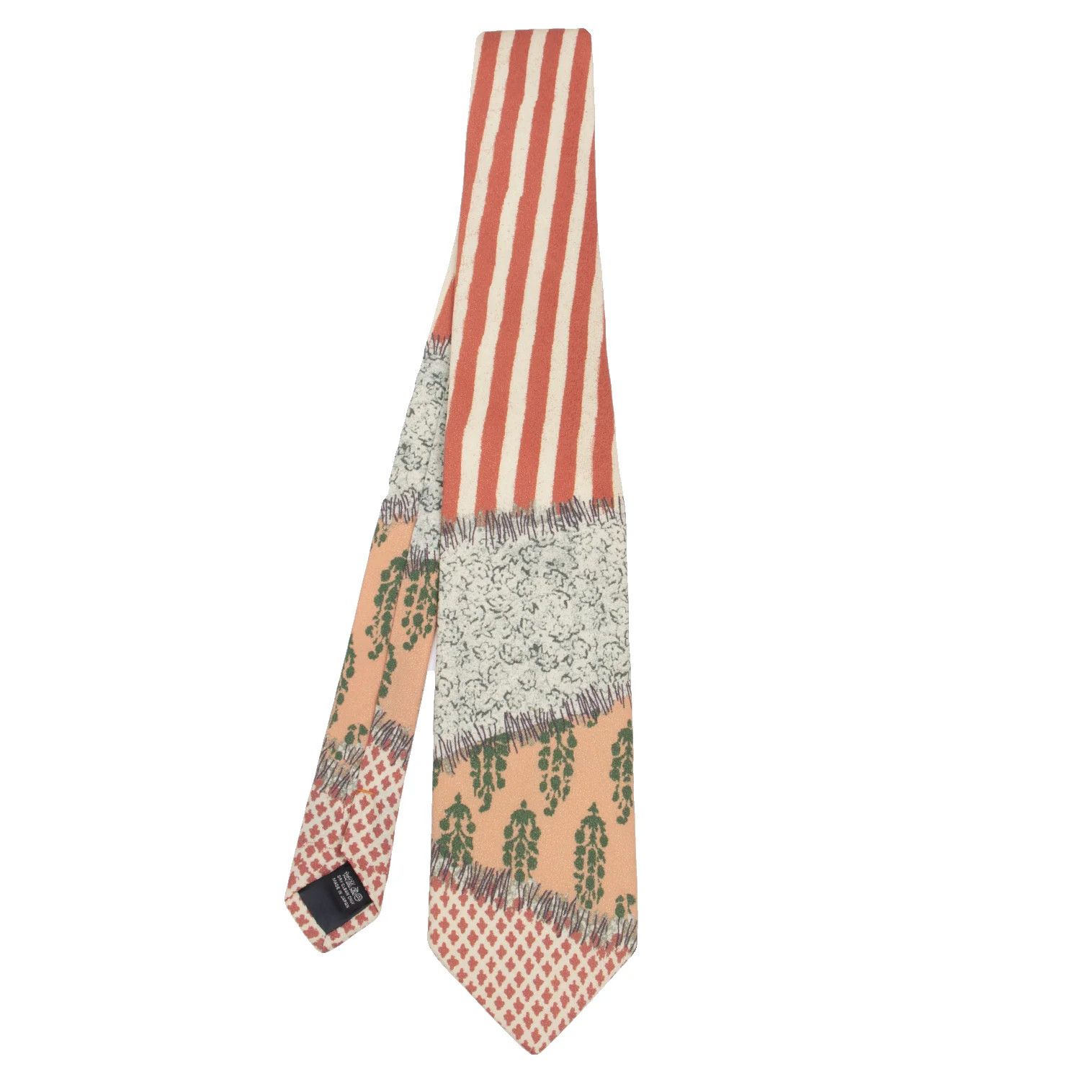 Jean Paul Gaultier Striped Tie in Orange and Light Yellow Size ONE SIZE - 1 Thumbnail