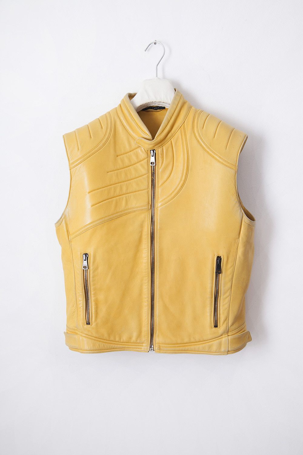 Gucci AW00 yellow leather jacket Size US L / EU 52-54 / 3 - 1 Thumbnail