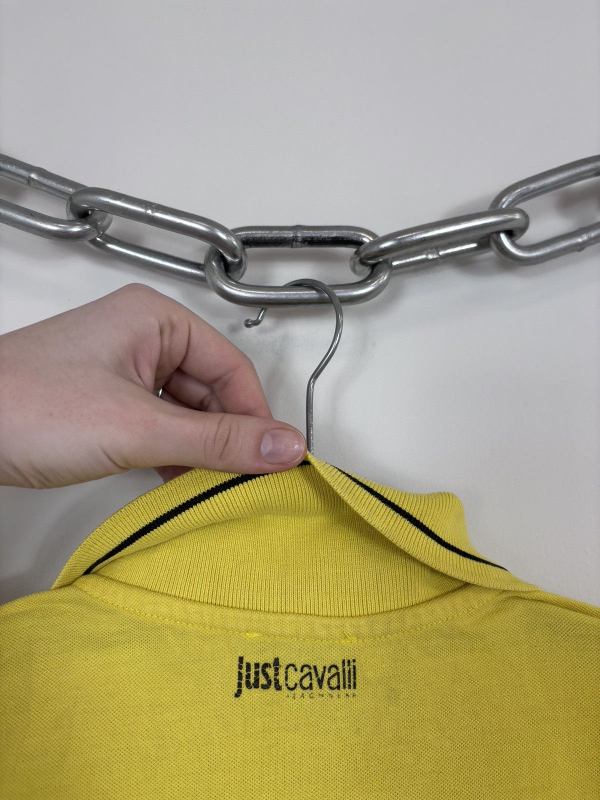 Just Cavalli Just Cavalli Beachwear Men’s Yellow Short Sleeve Polo Shirt Size US L / EU 52-54 / 3 - 19 Thumbnail