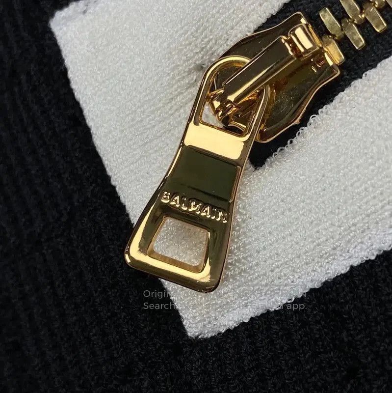 Balmain Balmain Black Knit Bodycon Skirt . Size 35" - 2 Thumbnail
