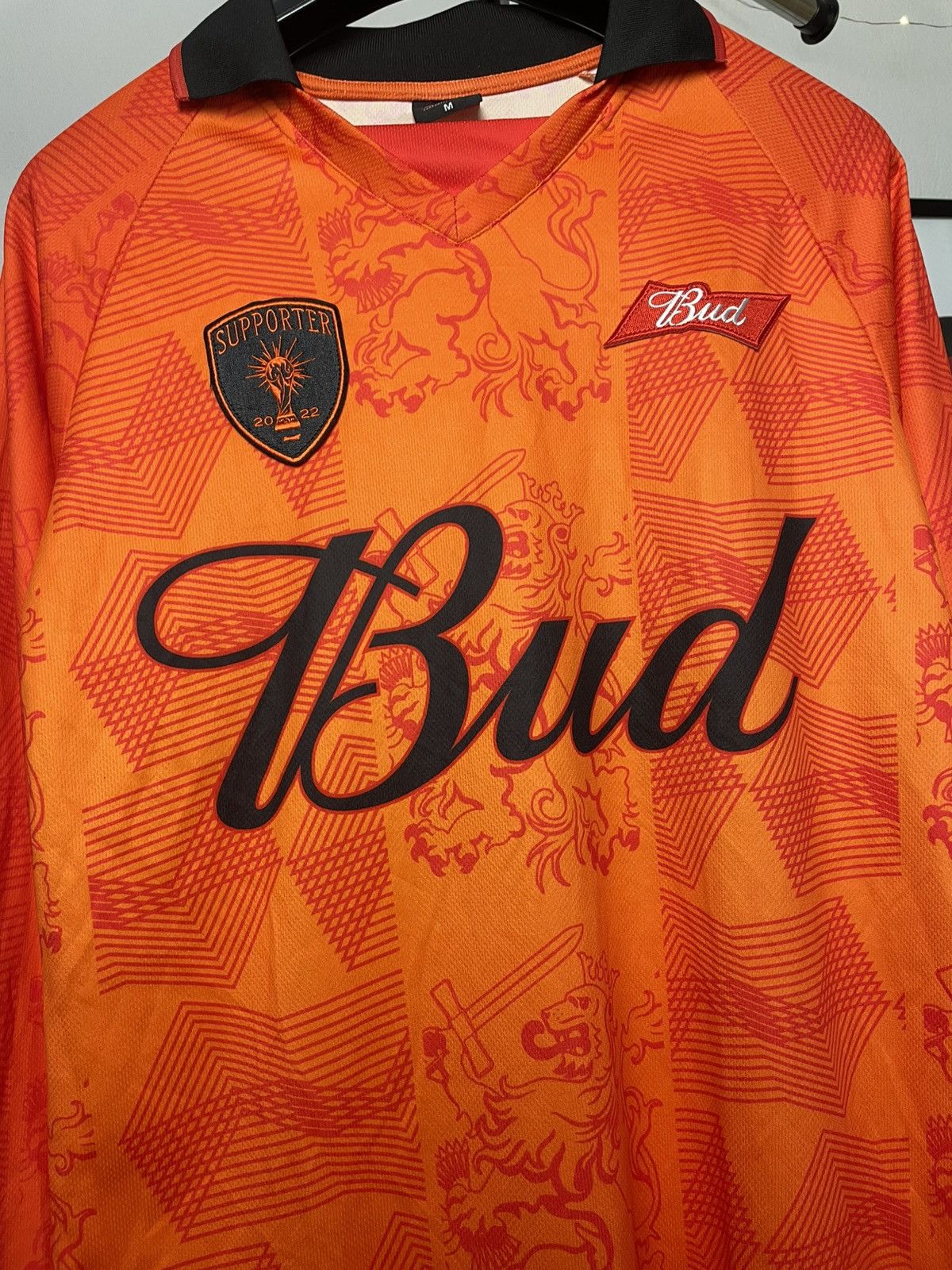 Band Tees Bud Supporter Netherlands 22s SoccerJersey M Size US M / EU 48-50 / 2 - 3 Thumbnail
