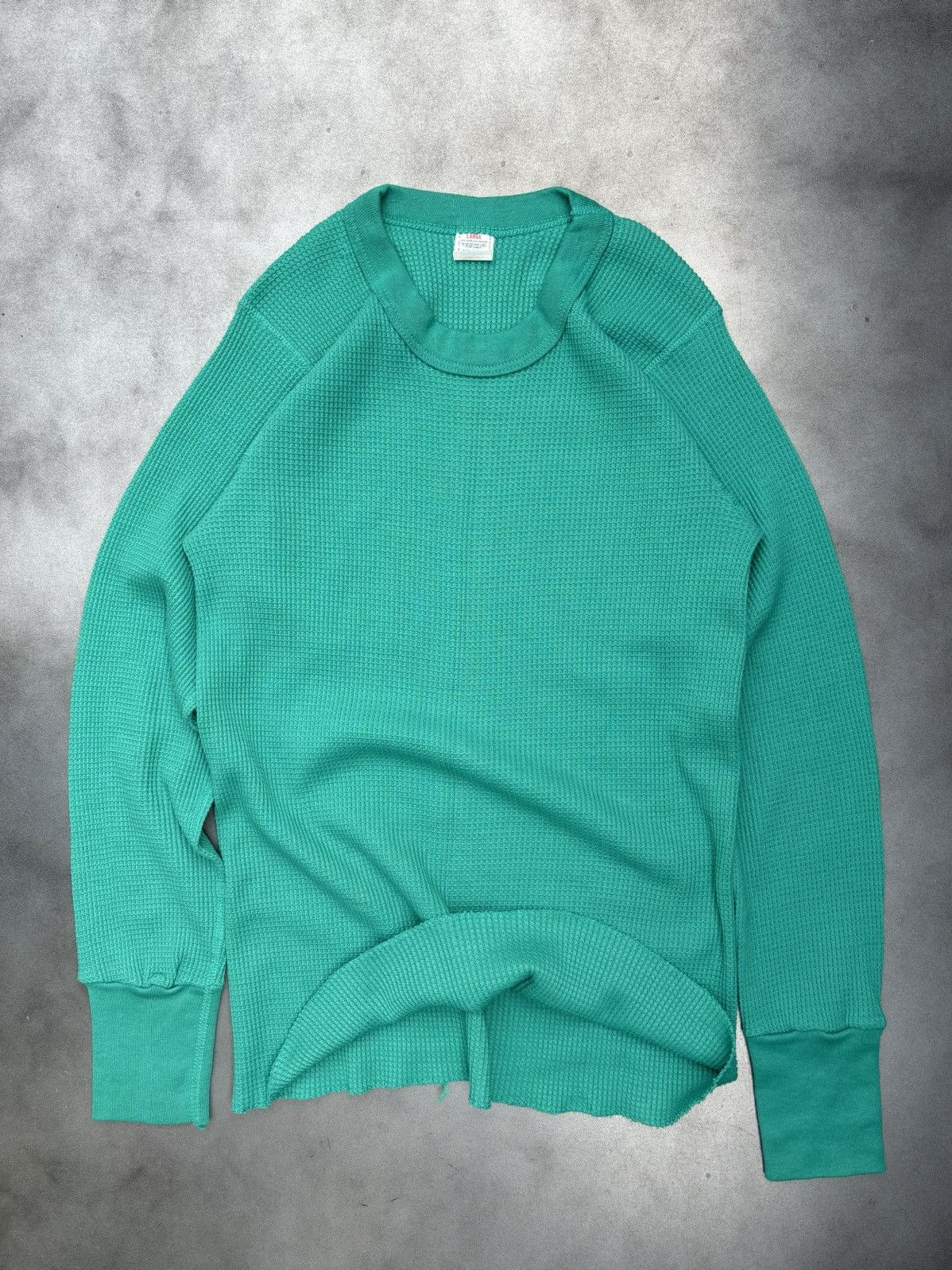 Fruit Of The Loom × Vintage 1980s Fruit of the Loom Thermal L/S 1970s Vintage Waffle Men Size US S / EU 44-46 / 1 - 5 Thumbnail