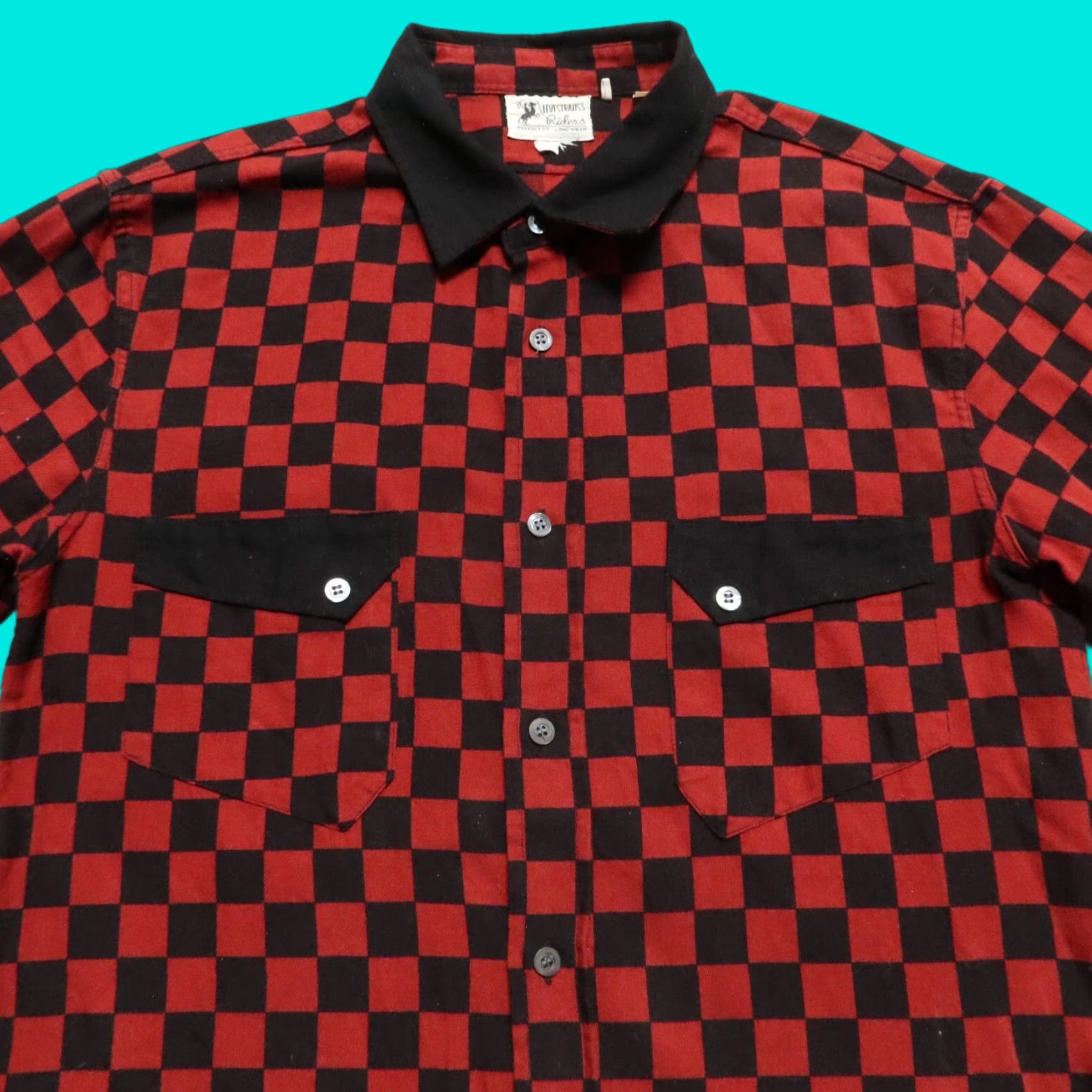 Levi's Levi's 1938 LVC Rodeo Western Check Shirt Mens S Red Vintage Collection Size US S / EU 44-46 / 1 - 1 Thumbnail