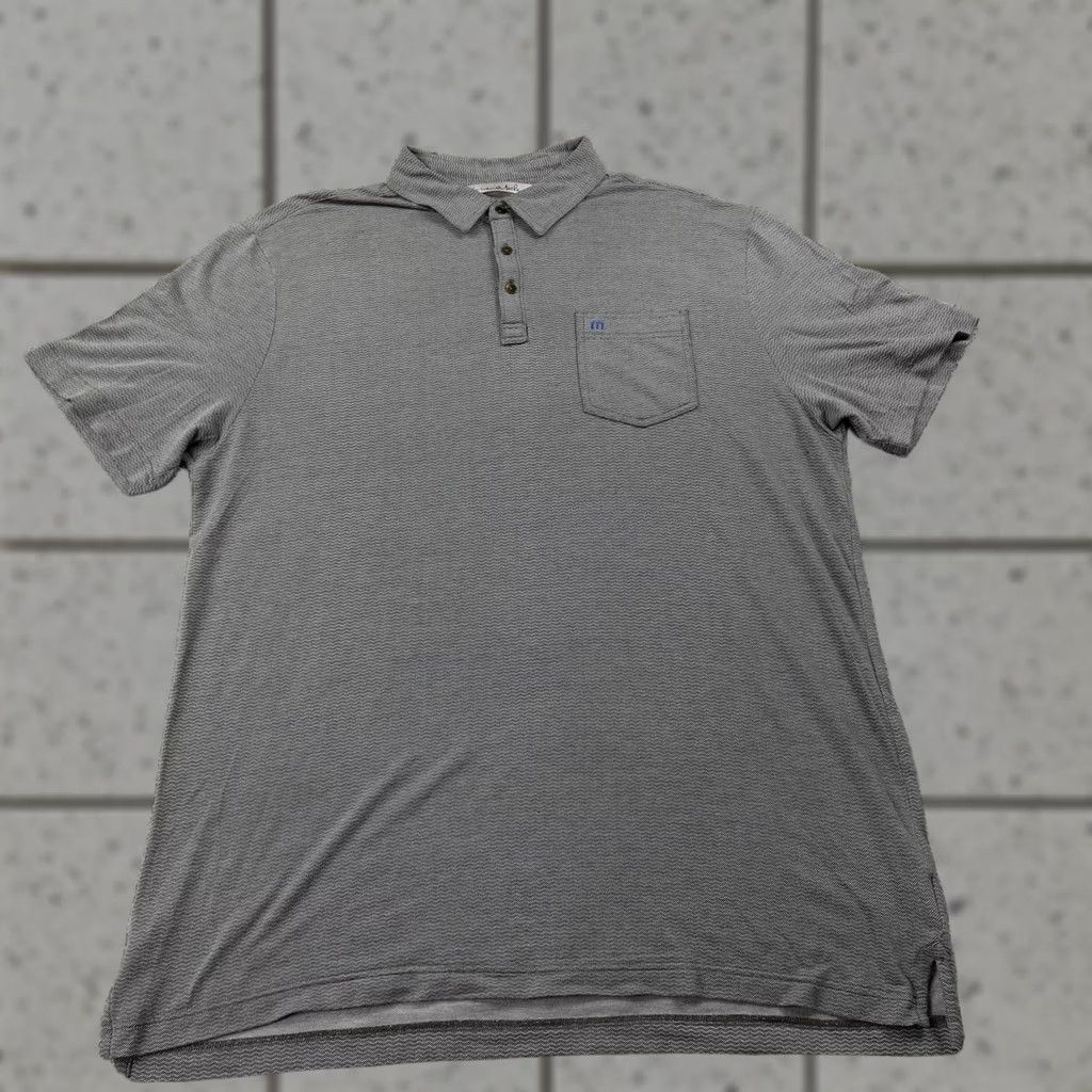 TravisMathew Travis Mathew Polo Shirt Mens XL Gray Performance Golf Lightweight Flex Stretch Shirt Size US XL / EU 56 / 4 - 1 Thumbnail
