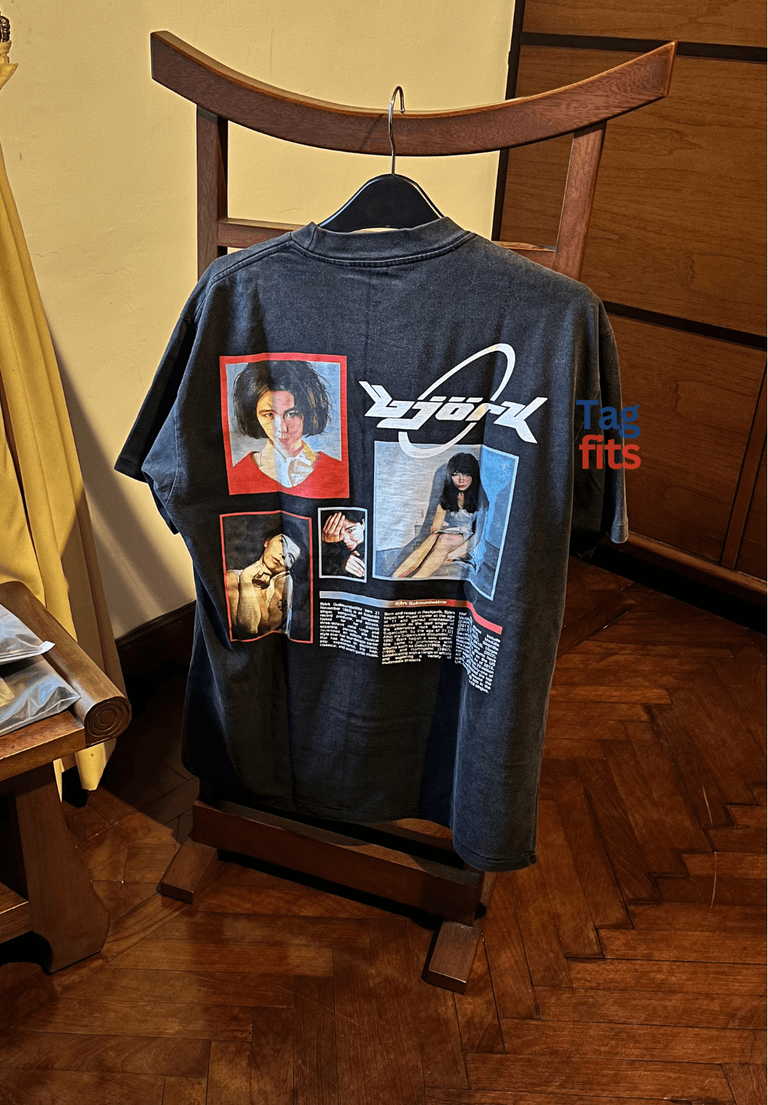 Band Tees × Vintage Bjork Biography Boot T shirt ᯓ★ Size US L / EU 52-54 / 3 - 7 Thumbnail