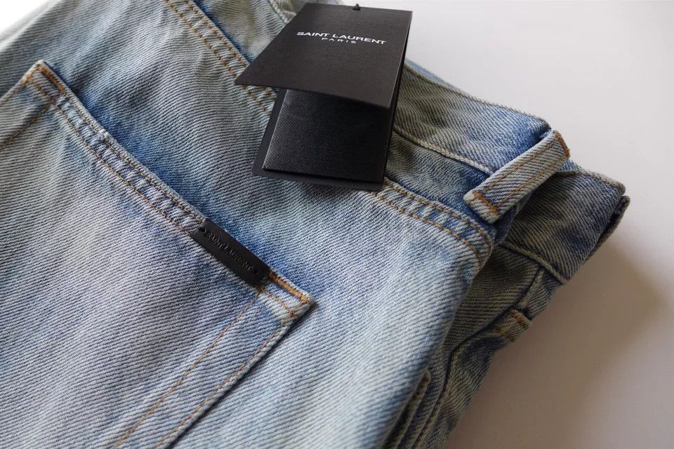 Saint Laurent Paris o1bcso1str0924 Etienne Pants in Blue Size US 30 / EU 46 - 6 Thumbnail