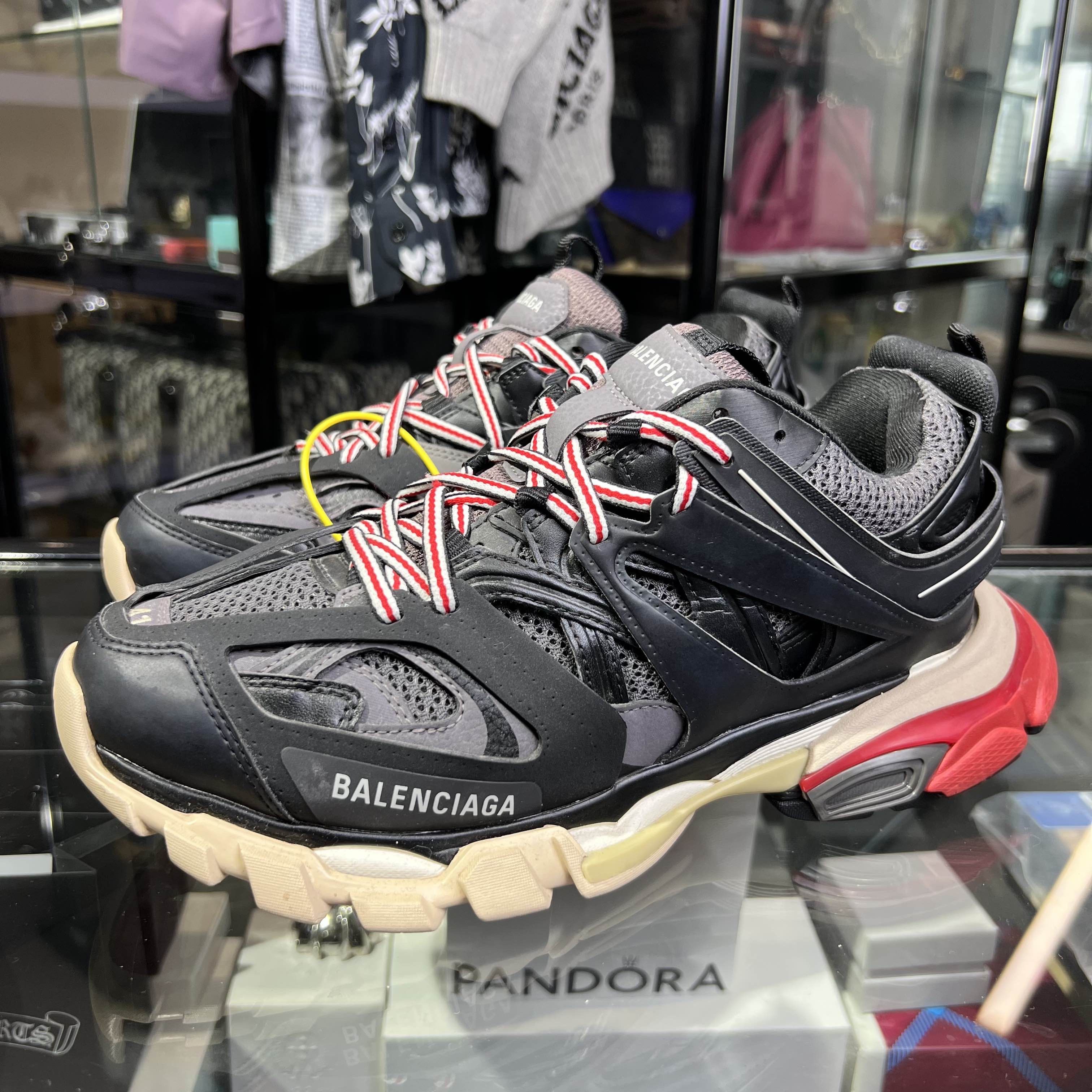 Balenciaga Balenciaga Track Sneaker “Black Red Silver” | Grailed