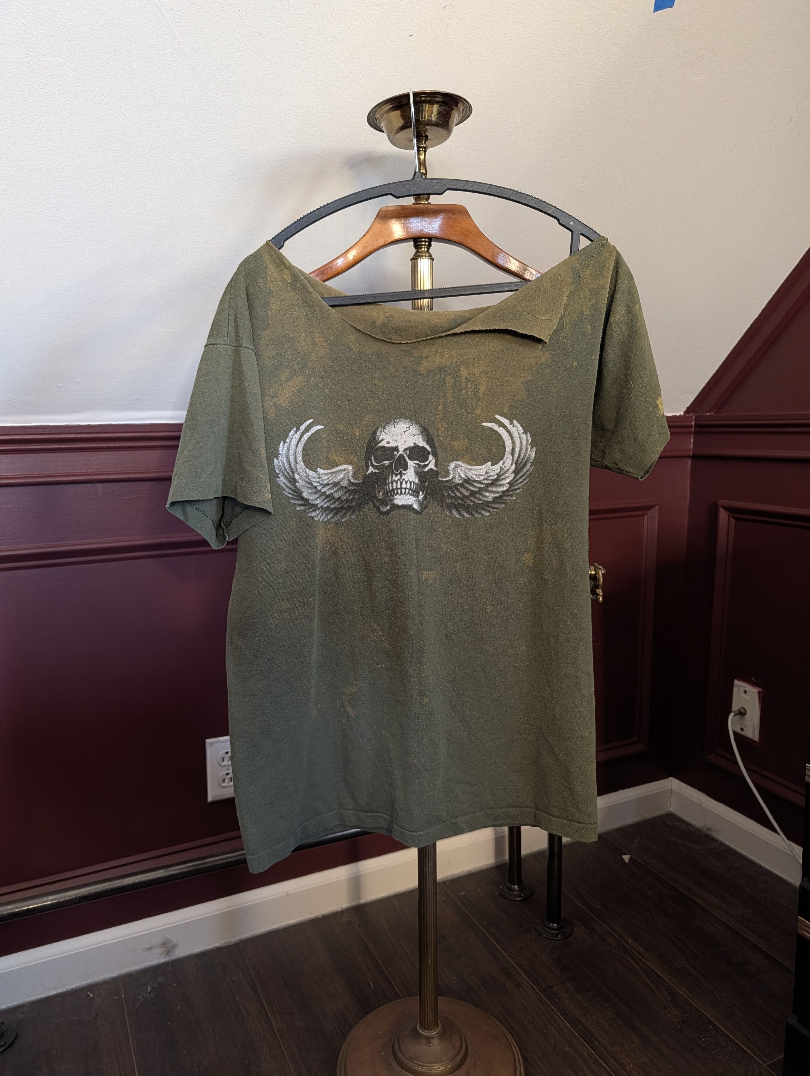 Vintage Death From Above vomit bleach cut neck single stitch Size US M / EU 48-50 / 2 - 1 Thumbnail