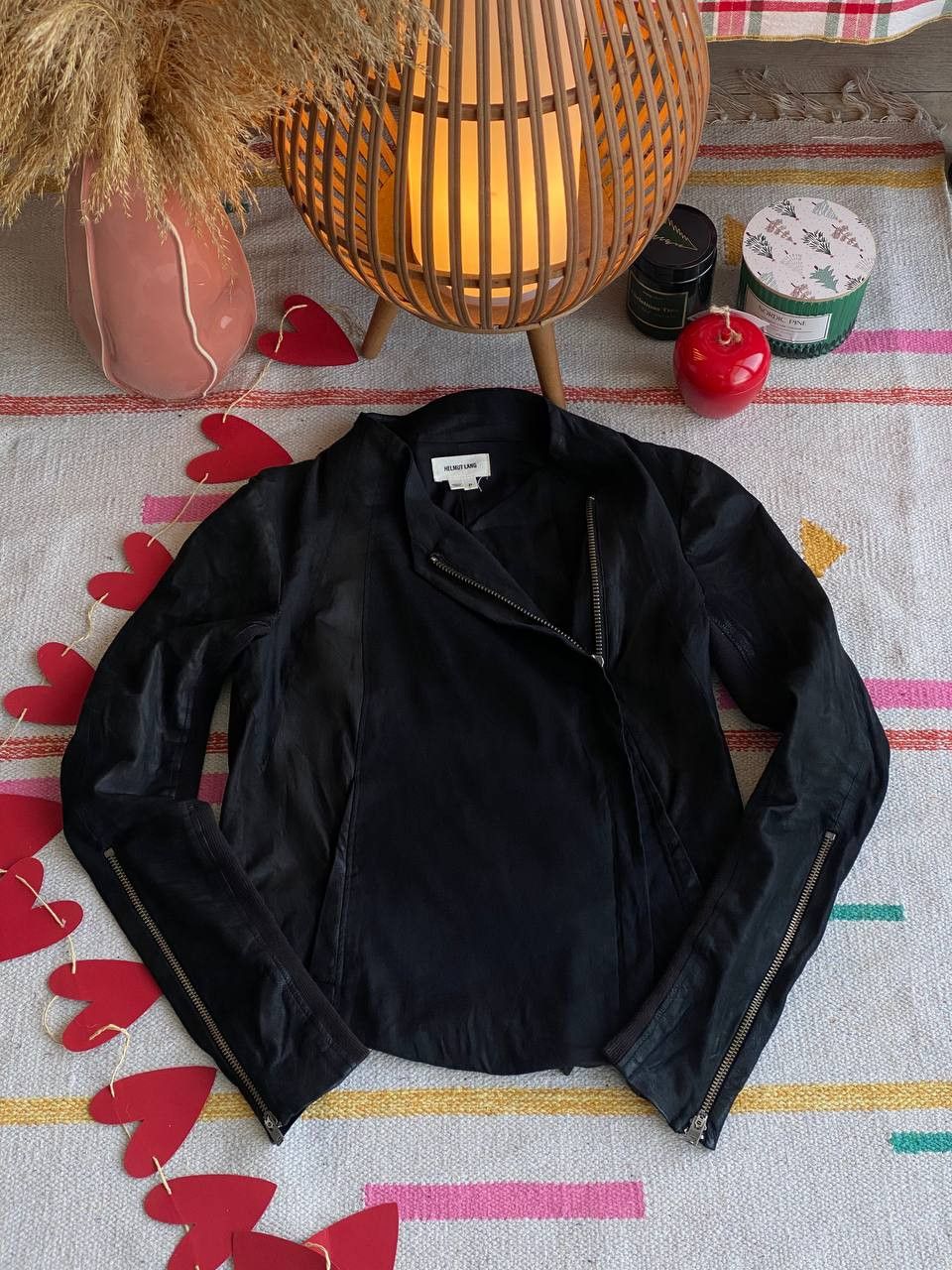 Helmut Lang Helmut Lang Black Asym Jacket Leather Size XS / US 0-2 / IT 36-38 - 1 Thumbnail