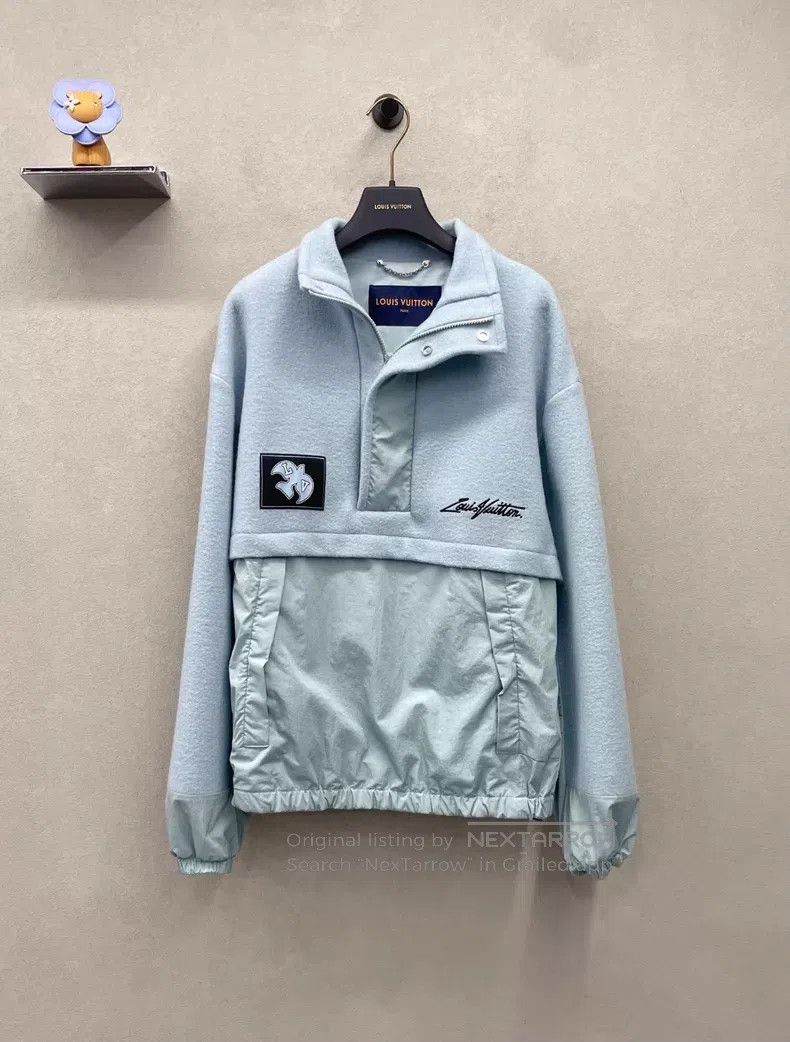 Louis Vuitton Louis Vuitton Blue paneled pullover sweatshirt Size US M / EU 48-50 / 2 - 1 Thumbnail
