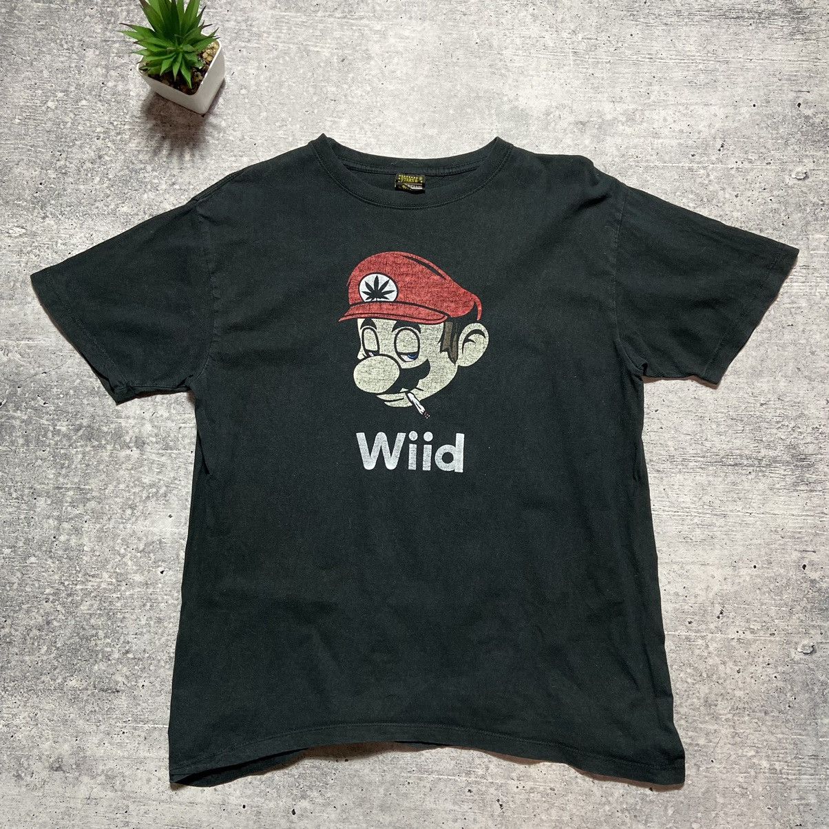 Vintage 📌 Vintage Super Mario Adult Humor Weed Wiid Nintendo T-Shirt Size US XL / EU 56 / 4 - 3 Thumbnail