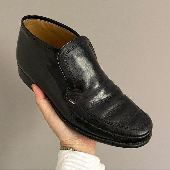 Bally Vintage Black Bally Leather Loafer Boots - 7-7.5US Size US 7 / IT 37 - 13 Thumbnail