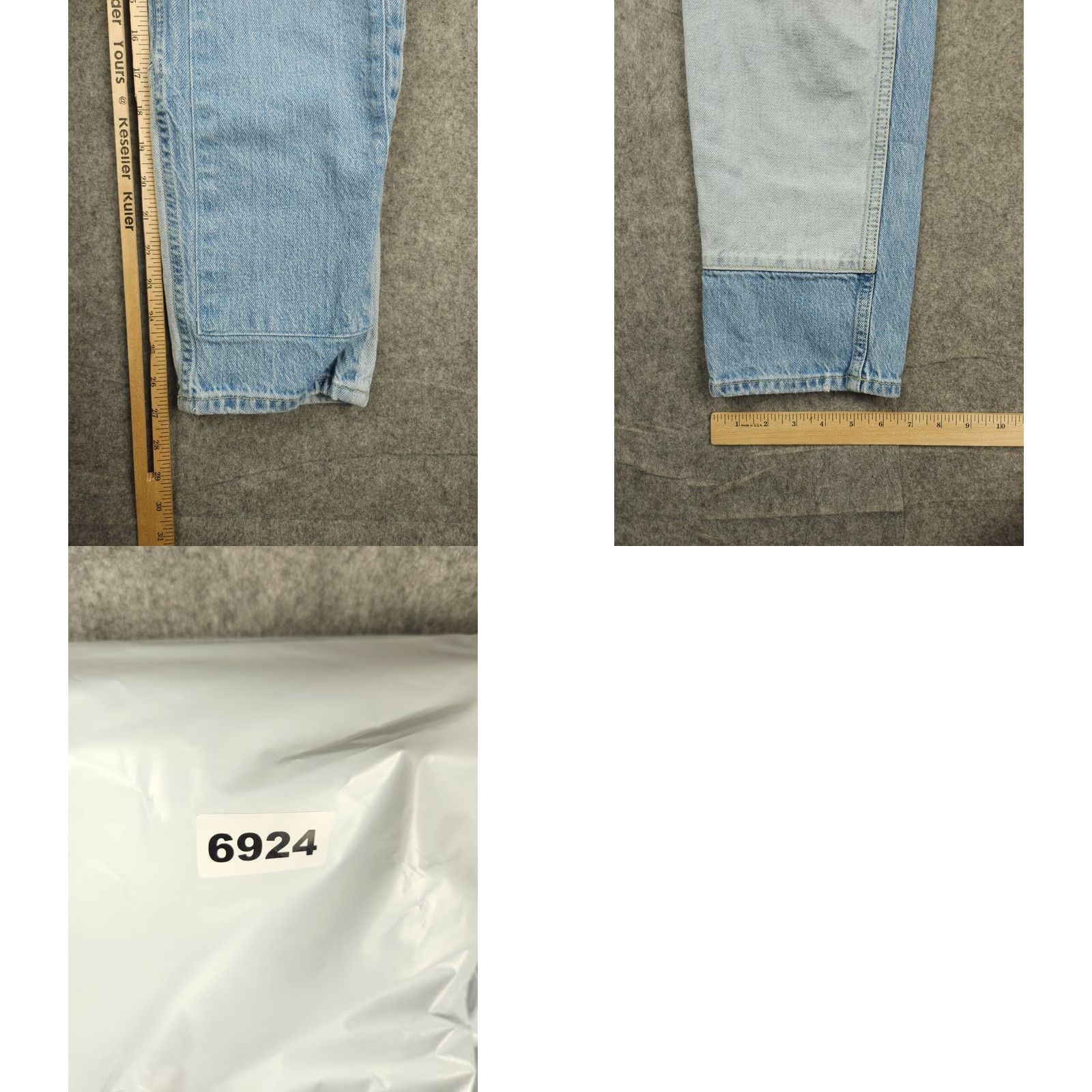 Rails Rails Jeans Womens Size 25 The Atwater Slouchy Straight Relaxed Denim Patchwork Jeans Size 42" / US 20 - 8 Thumbnail