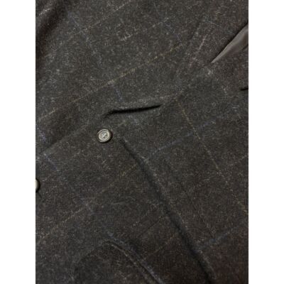 Farah Luxury Charcoal Gray Windowpane Wool Sport Coat Blazer Class Size 40R - 11 Thumbnail