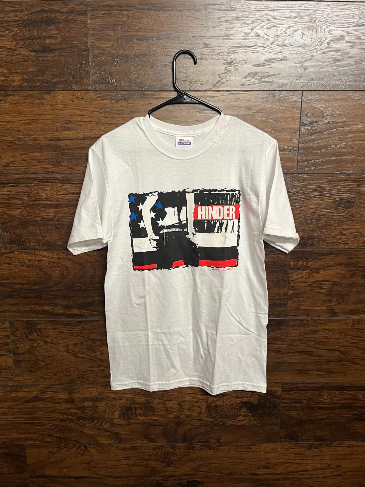 Designer Hinder Band American Flag T-shirt Photo - Hinder Girl 2007-M Size US M / EU 48-50 / 2 - 1 Thumbnail
