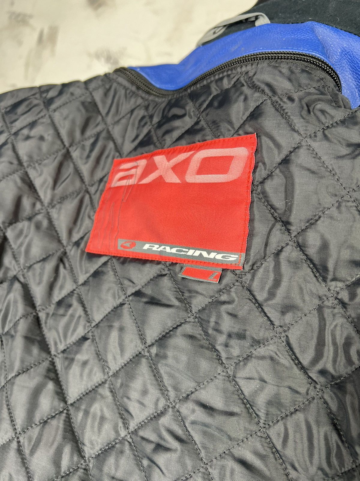 Vintage Vintage AXO Racing Leather Motorcycle Jacket Size M - L Size L / US 10 / IT 46 - 11 Thumbnail