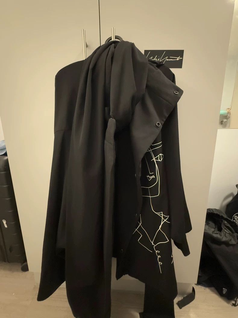 Yohji Yamamoto Yohji Yamamoto Yohji Yamamoto Embroidered Windbreaker Coat Size US M / EU 48-50 / 2 - 1 Thumbnail