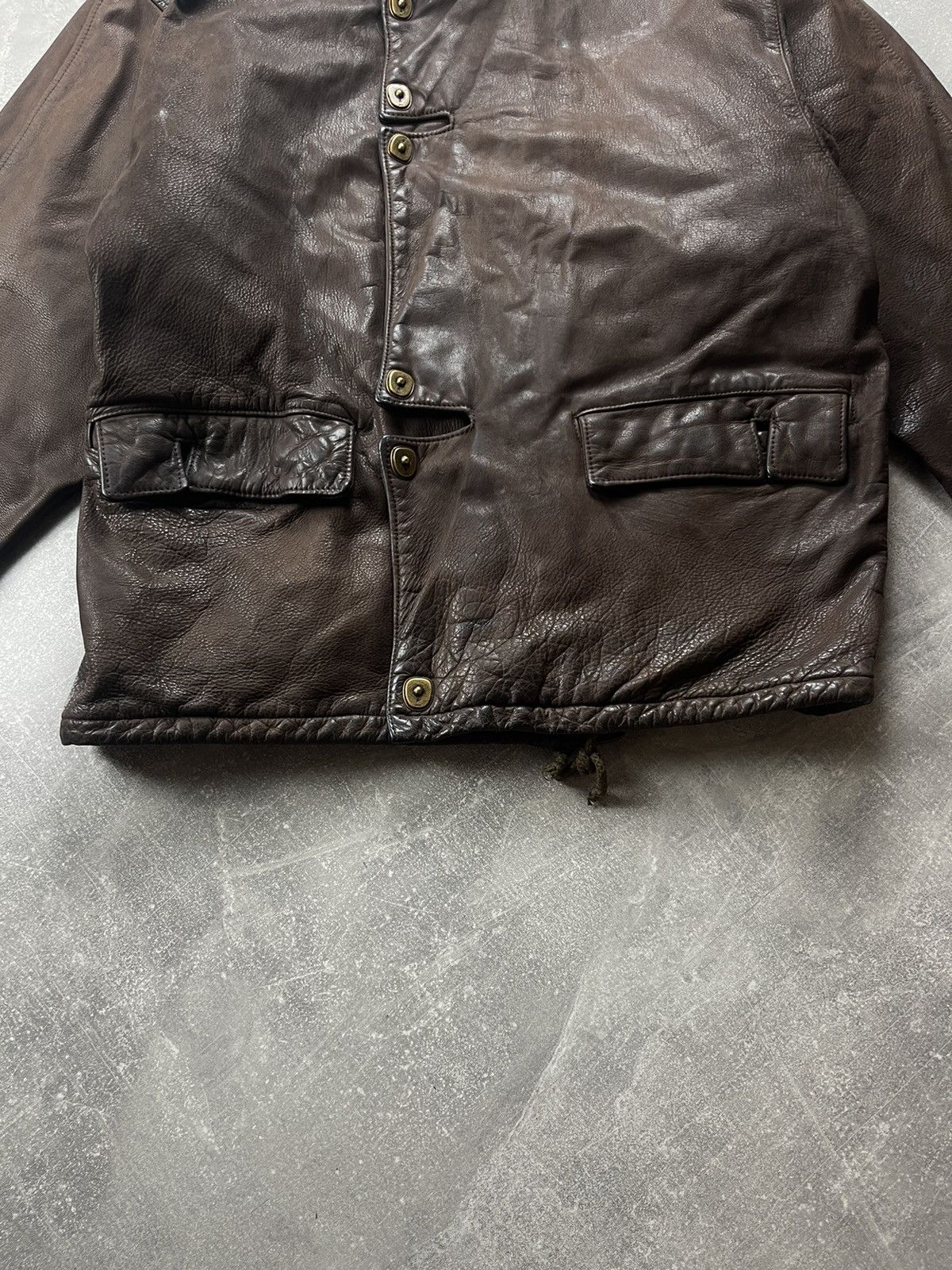Genuine Leather Vintage AN 2000 Paris Brown Leather Jacket 80s Size US M / EU 48-50 / 2 - 11 Thumbnail
