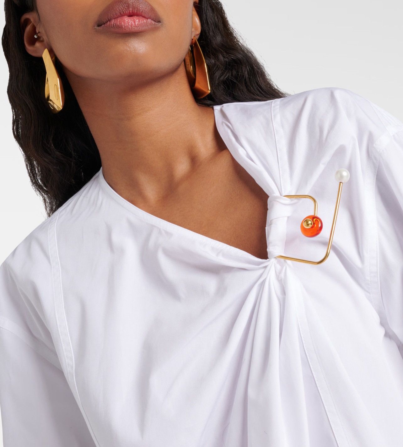 Dries Van Noten Dries Van Noten Twisted Ring Poplin blouse size 36/us 4 Size S / US 4 / IT 40 - 5 Thumbnail