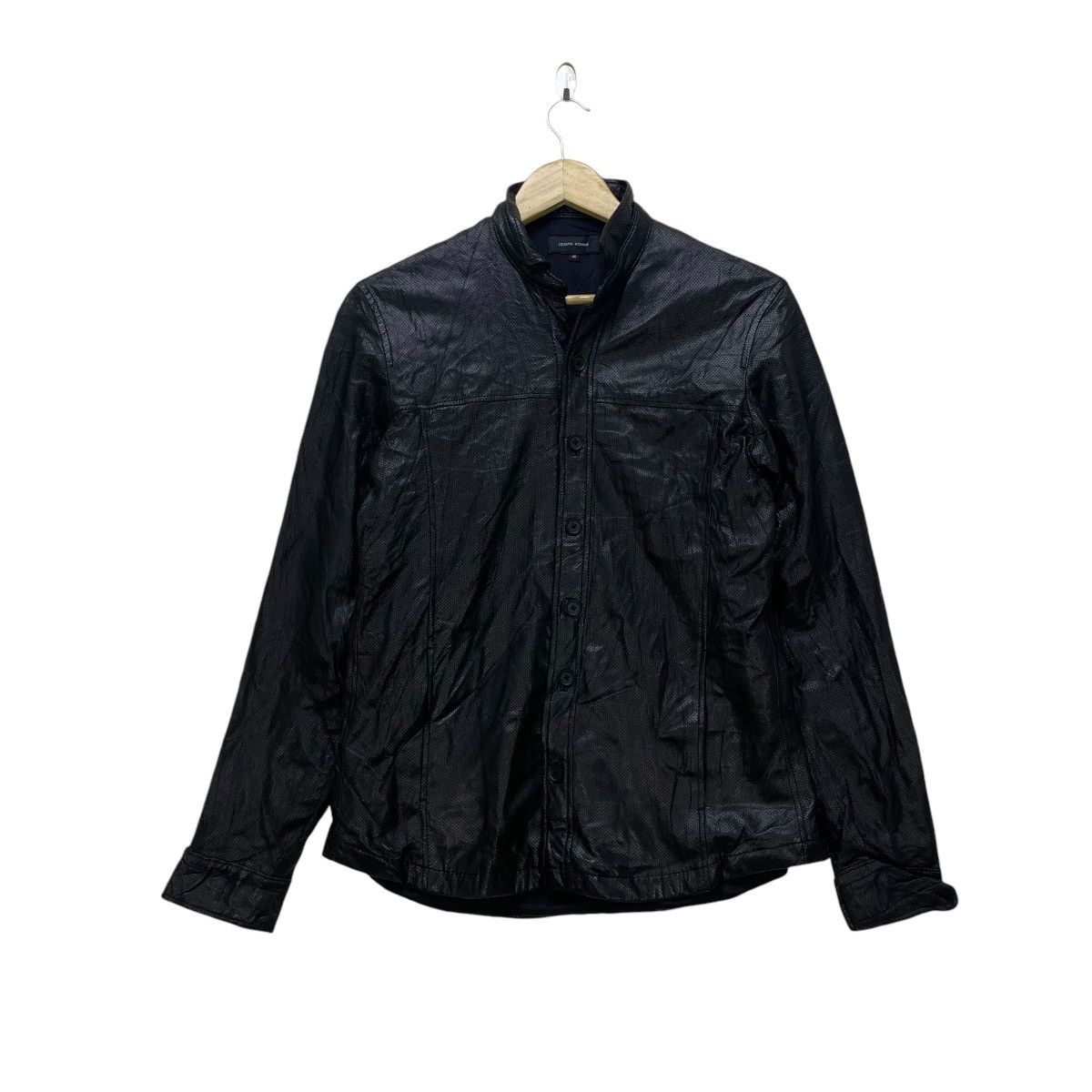 Genuine Leather × JOSEPH HOMME Japanese Brand Joseph Homme Polo Button Up Sheep Skin Size US M / EU 48-50 / 2 - 1 Thumbnail