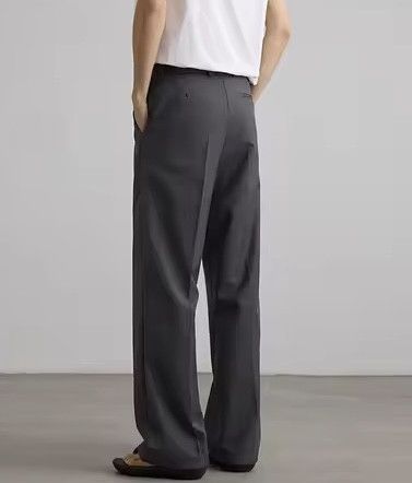 Vintage High Waist Straight Wide Leg Pleated Pants / Trousers Size US 29 - 2 Thumbnail