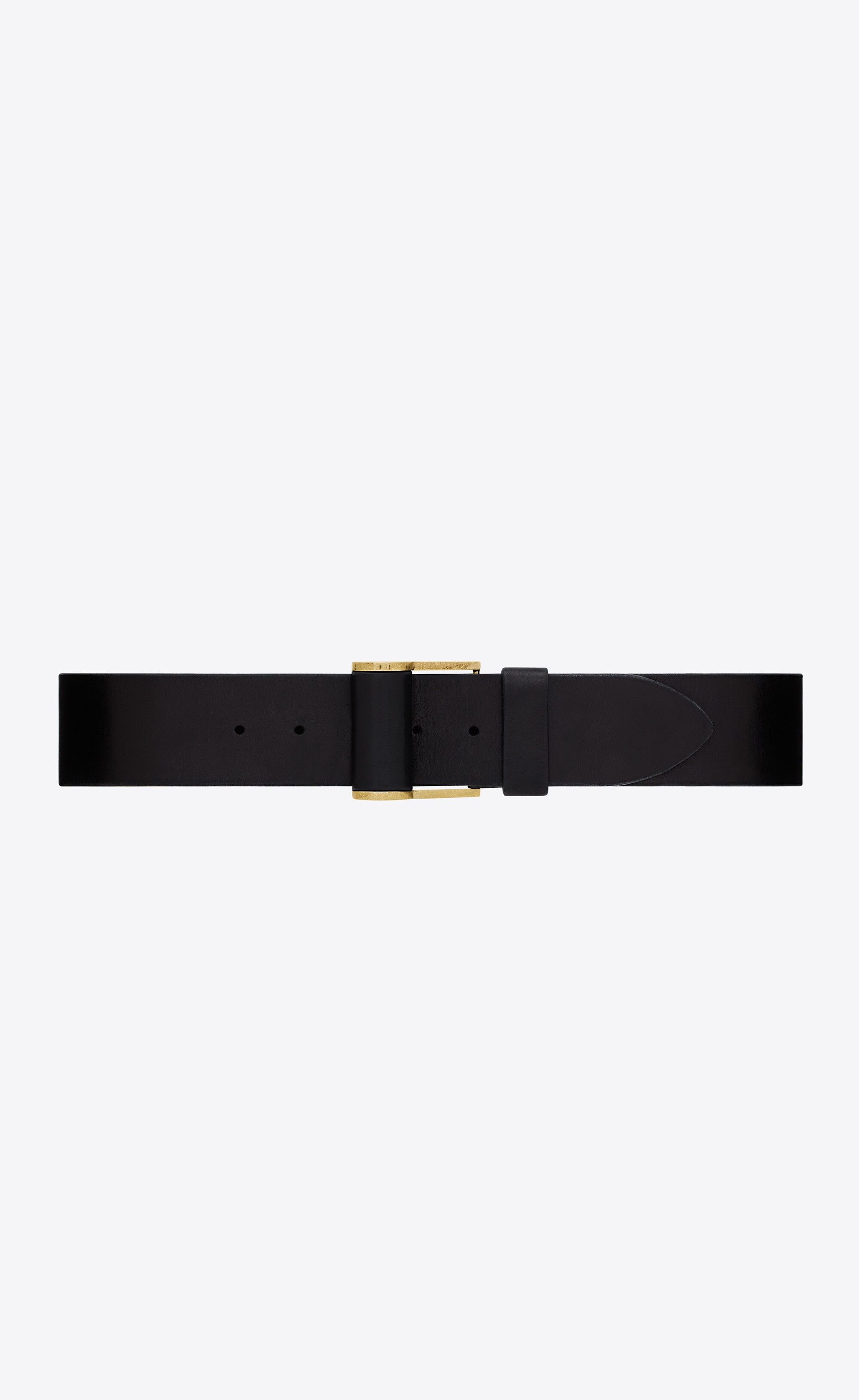 Saint Laurent Paris o1s1wg111224 Size: 75 / Corset Belt Covered Buckle in Black Size ONE SIZE - 1 Thumbnail