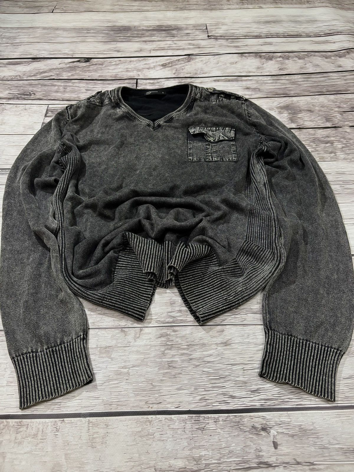 JUNYA WATANABE COMME des GARÇONS / Sweat Comme des Garcons × Junya Watanabe 2005 Knit Hoodie | Grailed