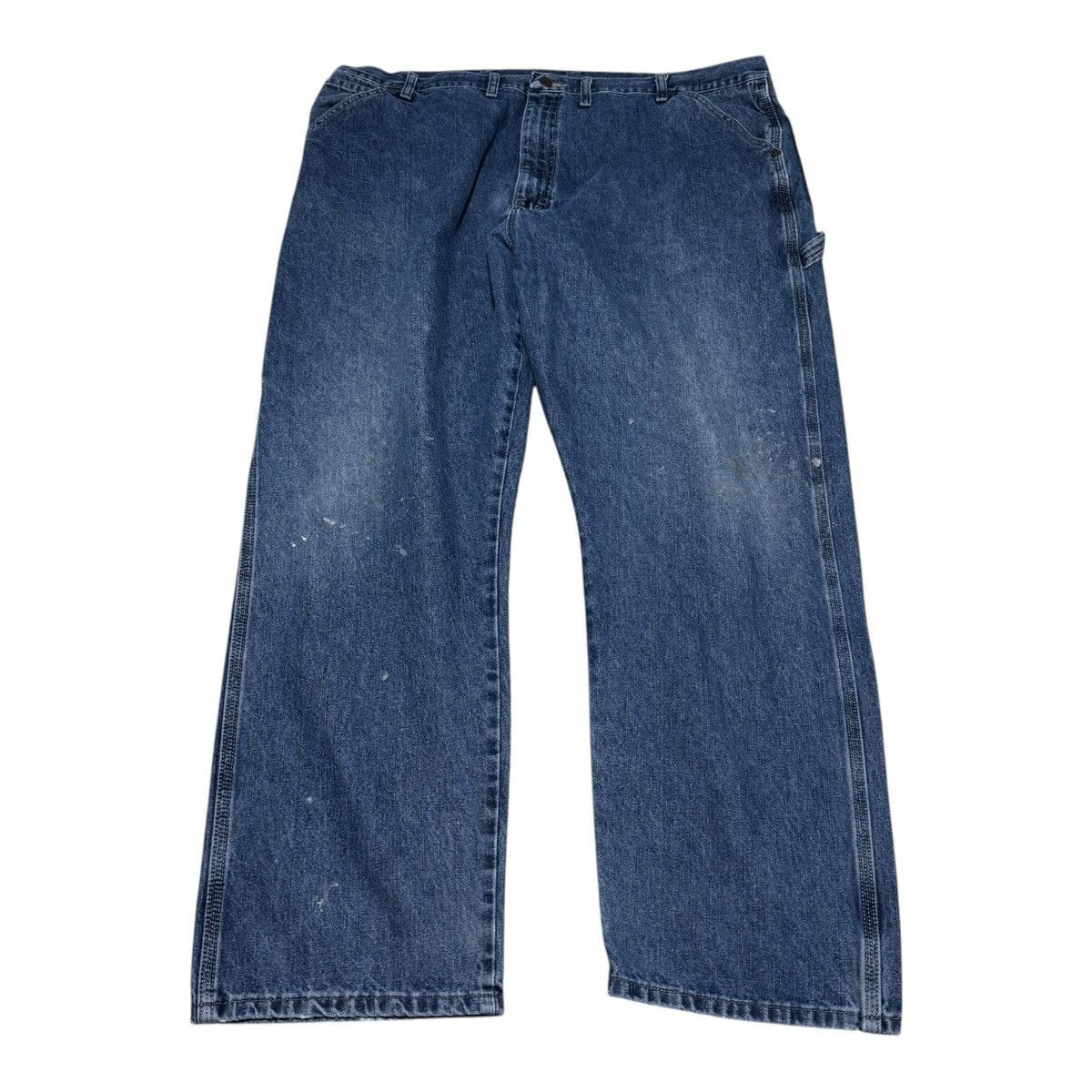 Vintage × Wrangler Wrangler 100% Cotton Paint Splatter Carpenter Jeans 44x32 Size US 44 / EU 60 - 5 Thumbnail