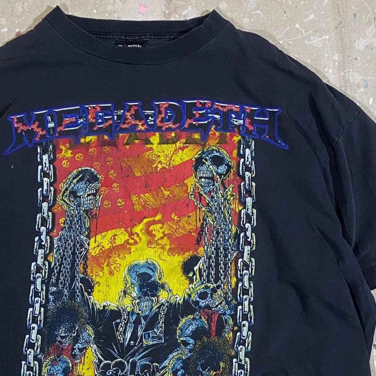 image of Megadeth x Vintage 90's Megadeath Chaos Comics Band Tee in Black, Men's (Size XL)