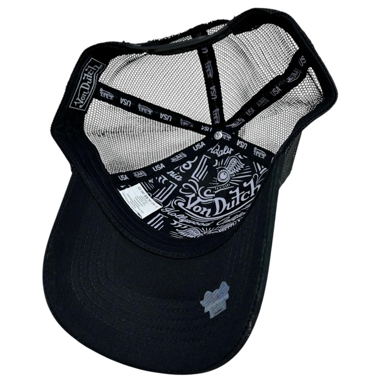 Von Dutch Von Dutch Trucker Hat Black Rhinestones Crystal Snapback Cap Size ONE SIZE - 7 Thumbnail