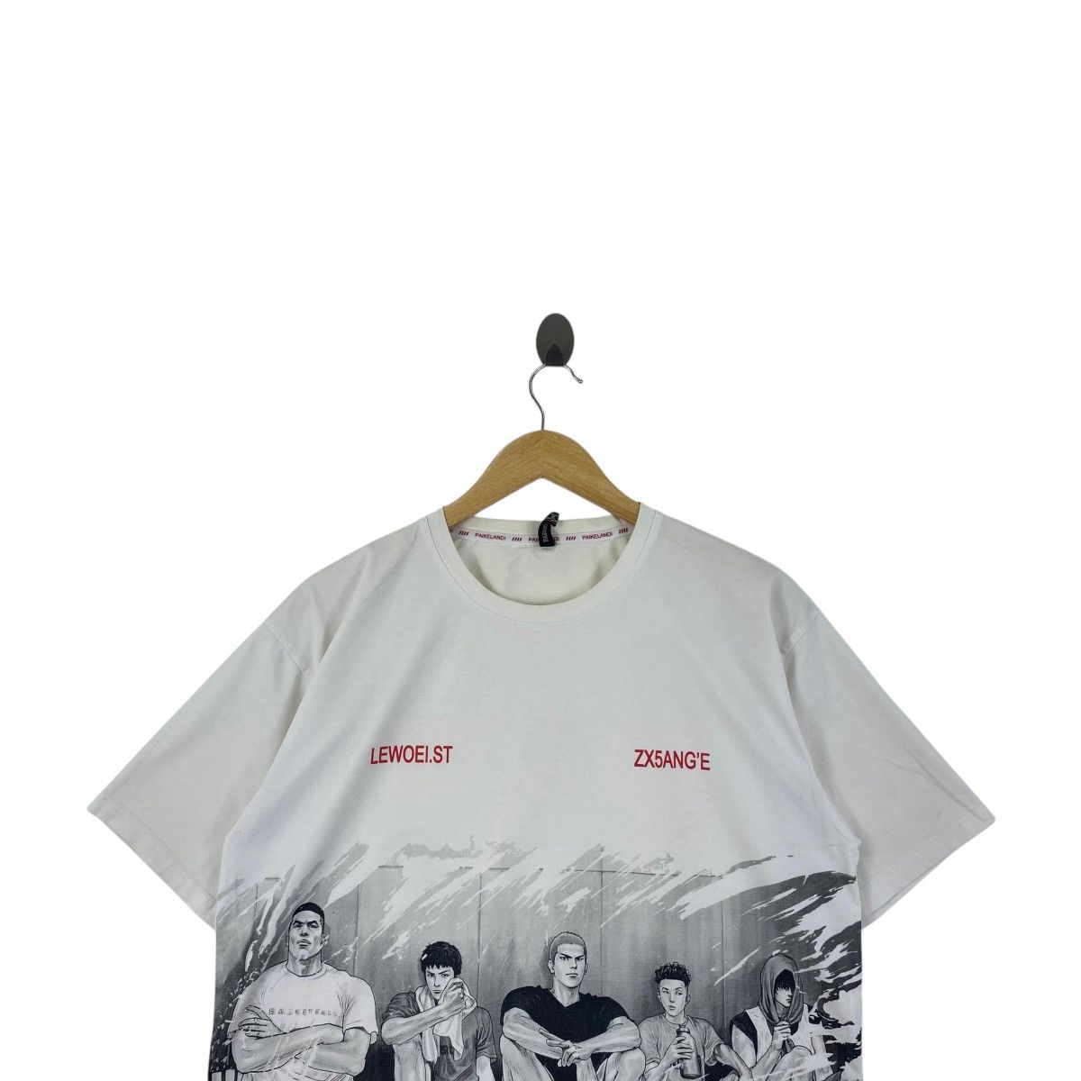 Vintage SLAM DUNK SHOHOKU Team Takehiko Inoue Manga Tee Shirt Size US M / EU 48-50 / 2 - 2 Thumbnail