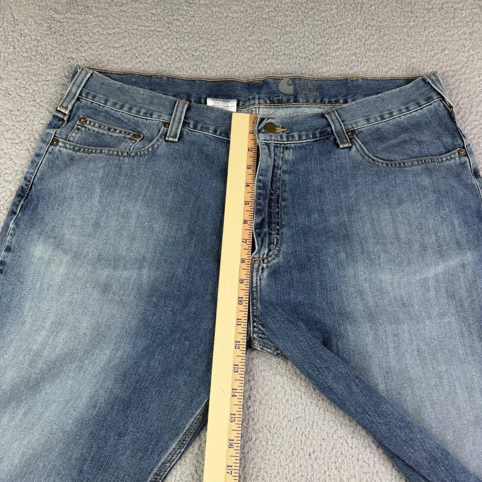 Carhartt Carhartt Men's Blue Jeans Relaxed Fit 40 X 32 Medium Wash Size US 40 / EU 56 - 6 Thumbnail