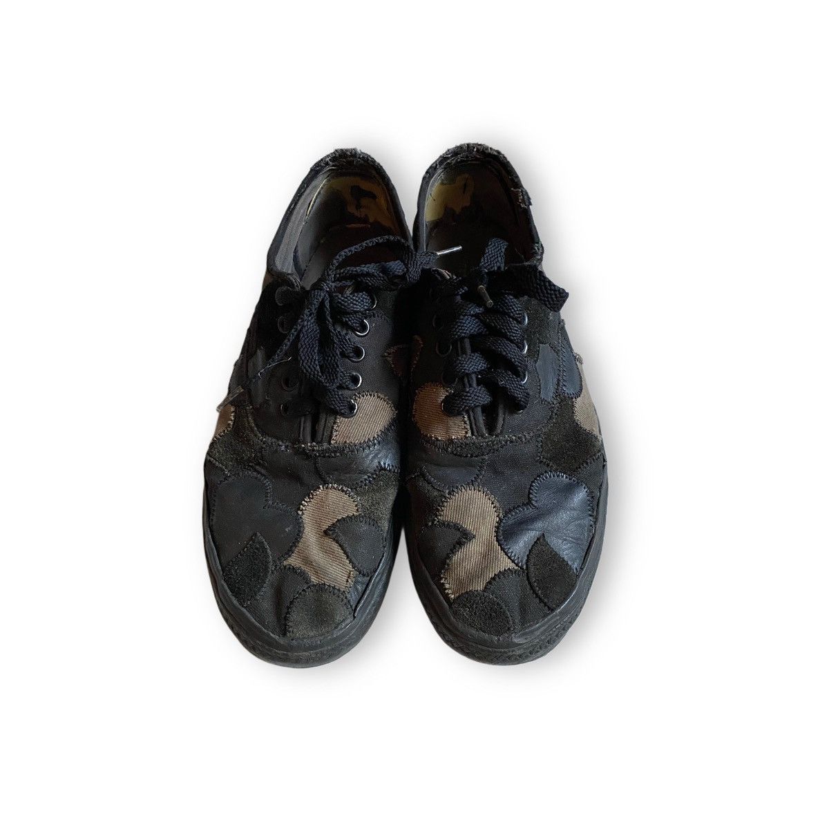 NUMBER (N)INE ハート涙 パッチワーク スニーカー 7 Number Nine Crying Heart Shoes | Grailed