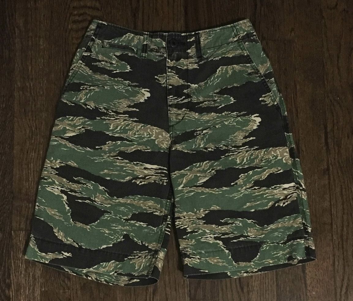 image of Bape Camo Shorts in Green, Men's (Size 26)