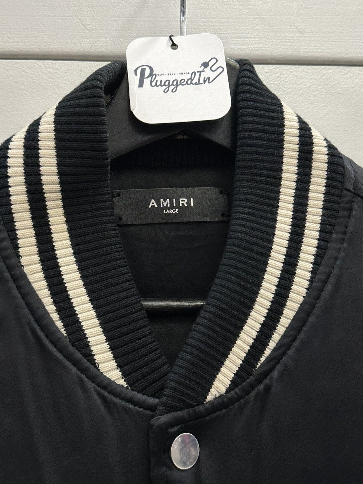 Amiri Amiri Lovers Silk Striped Embroidered Bomber Jacket Size US L / EU 52-54 / 3 - 5 Thumbnail