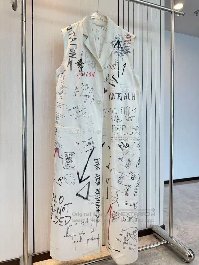 Raf Simons Raf Simons FW15 Graffiti Vest Jacket Size US M / EU 48-50 / 2 - 2 Thumbnail