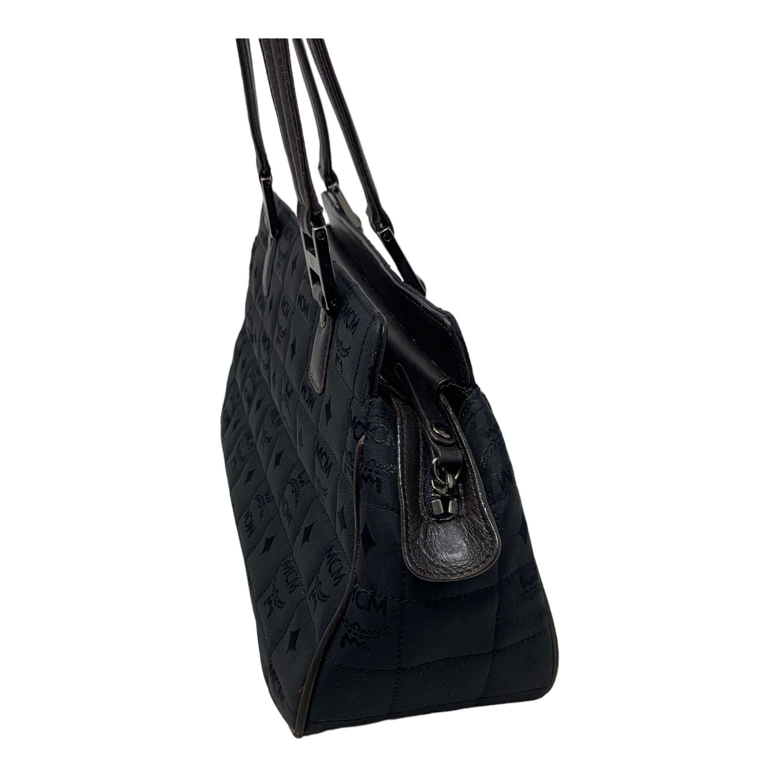 MCM MCM Monogram Visetos Nylon with Leather Trim Shoulder bag Size ONE SIZE - 6 Thumbnail
