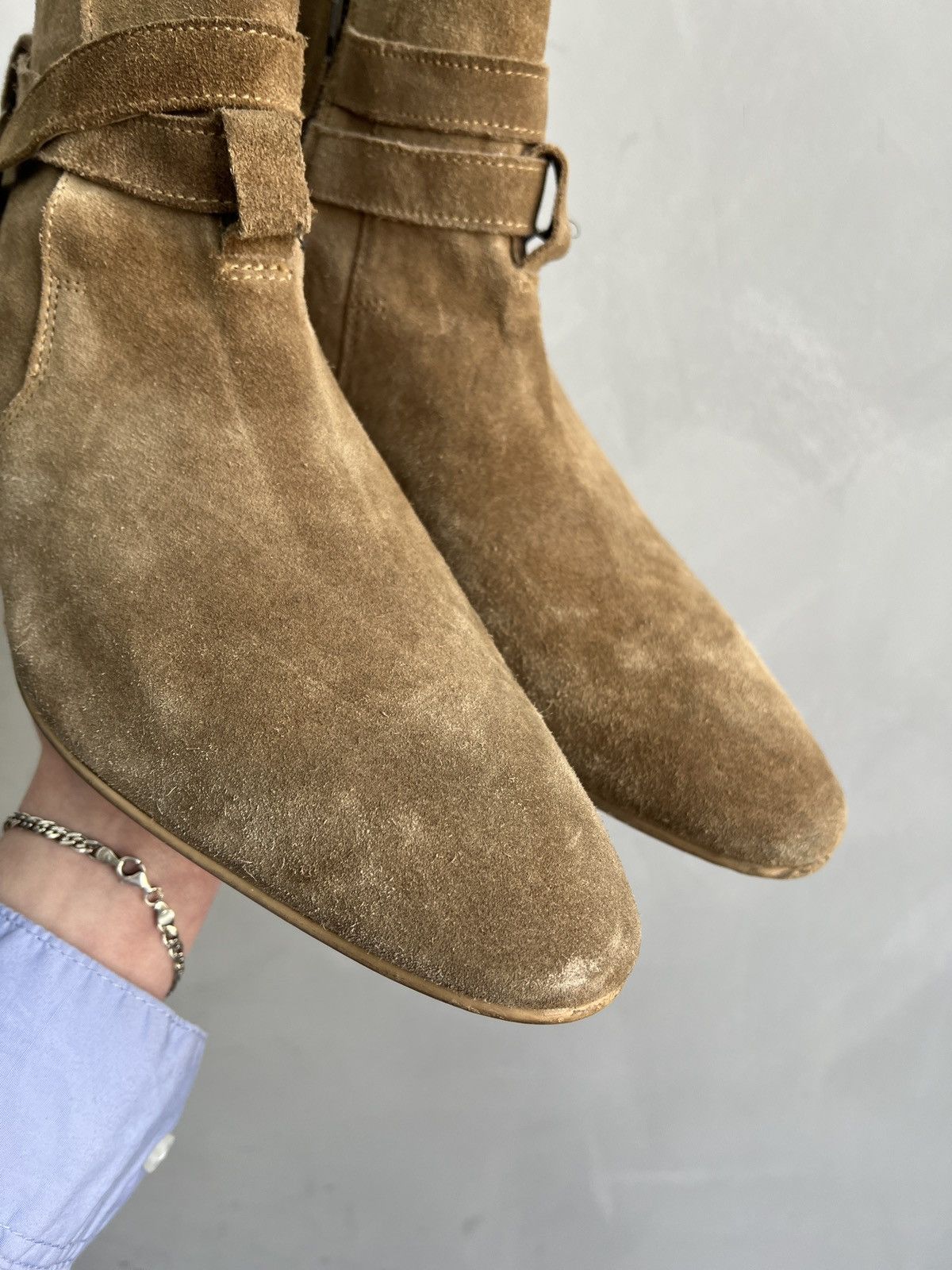 Western Rise Guidi style suede ankle moto boots avant garde y2k Size US 9 / EU 42 - 3 Thumbnail
