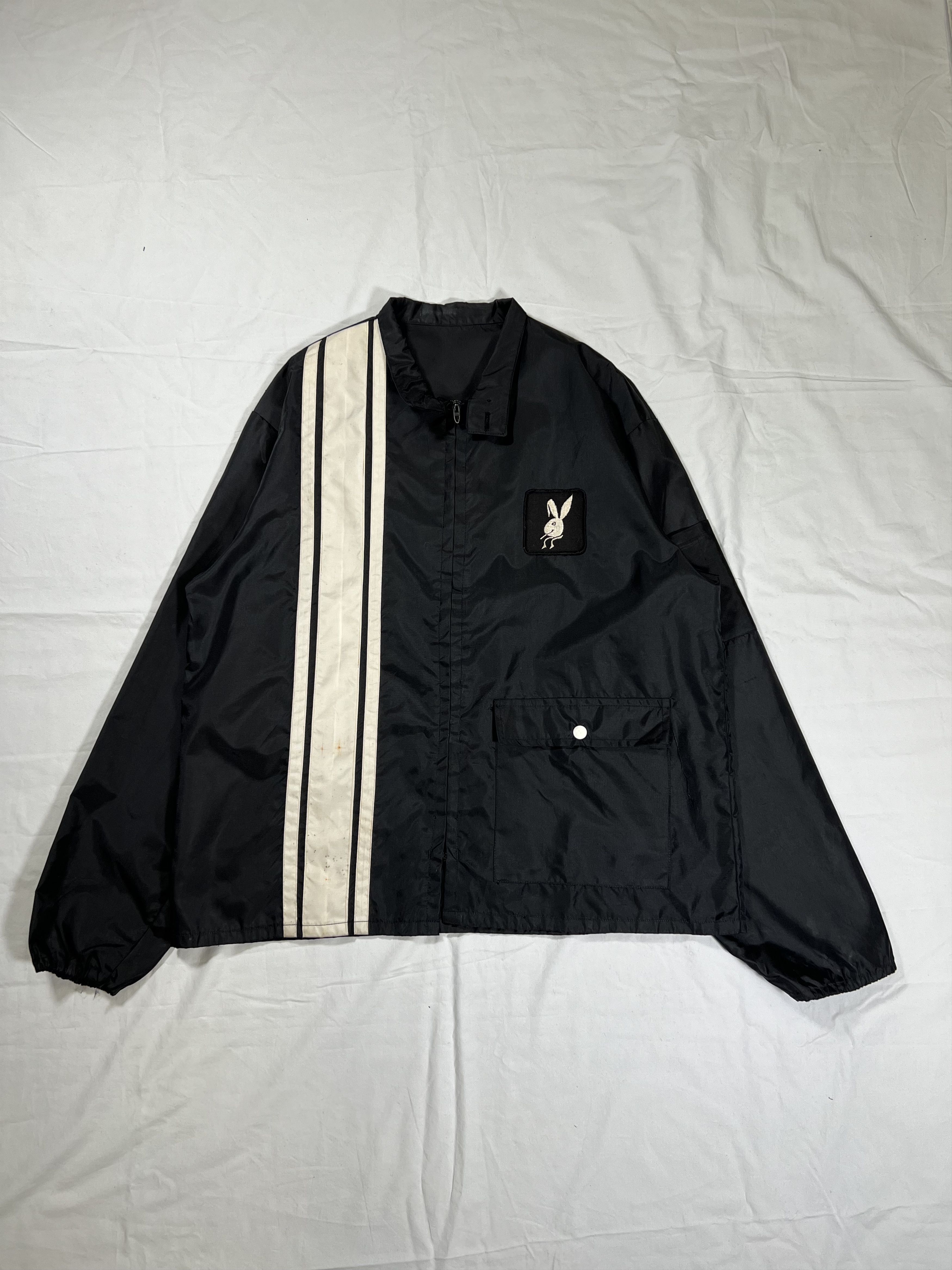 Playboy × Vintage True Vintage 1960's/1970's Playboy Patch Nylon Jacket Size US XL / EU 56 / 4 - 1 Thumbnail